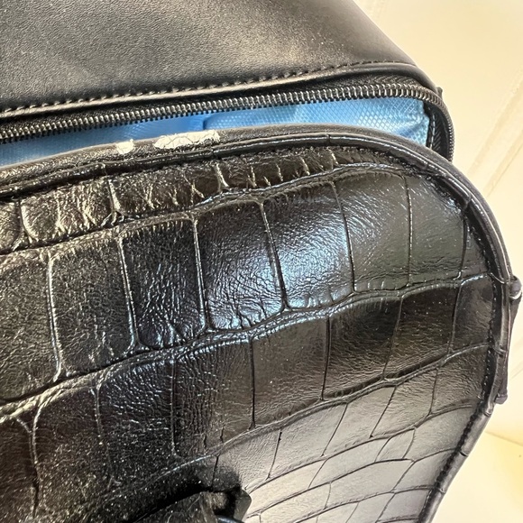 Hang Black Croc-Embossed Carry-on Rolling Bag in Black - Picture 10 of 11